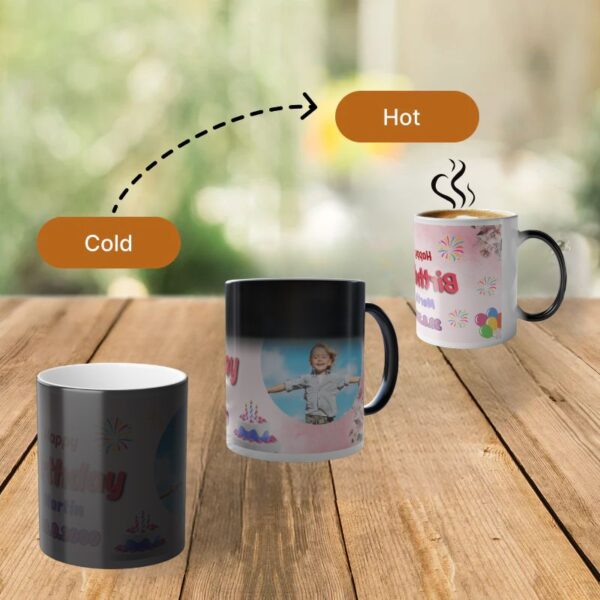 Birthday Magic Mug - 8 – Custom Heat Activated Memory Photo Mug