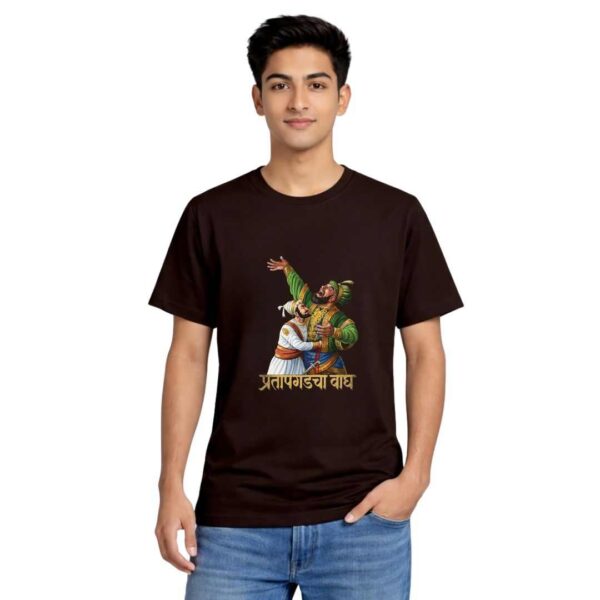Pratapgadcha Wagh | Afzal Khan Vadh | Chhatrapati Shivaji Maharaj Tshirt Round Neck Half Sleeve